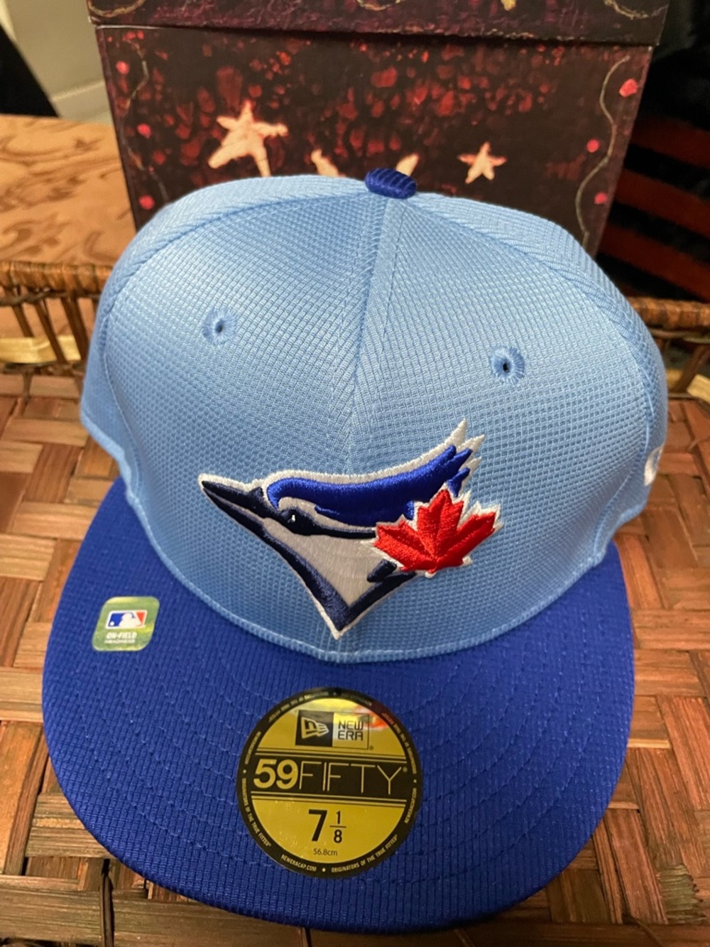 Toronto Blue Jays Light Blue and Royal Fitted Cap 7 1/8
